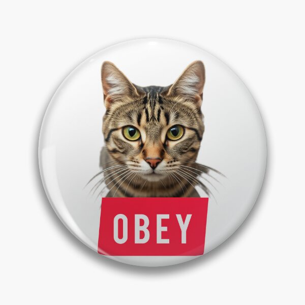 Item preview, Obey Cat designed and sold by Pattern Unhinged.