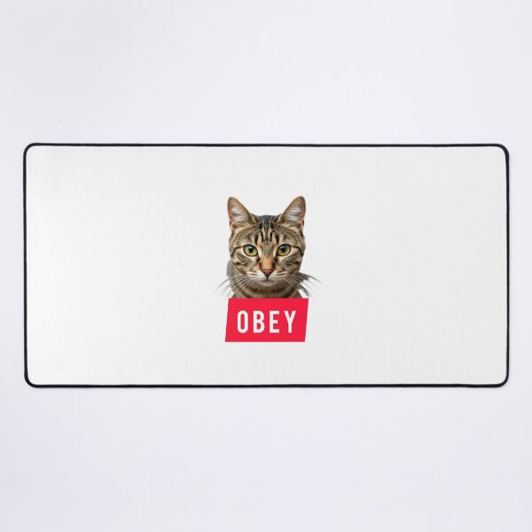 Item preview, Obey Cat designed and sold by Pattern Unhinged.