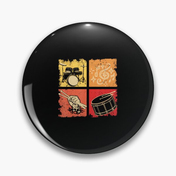 Item preview, Percussion Drums Drummer Band Drumset Retro Vintage Drum Set designed and sold by DollieMichele.