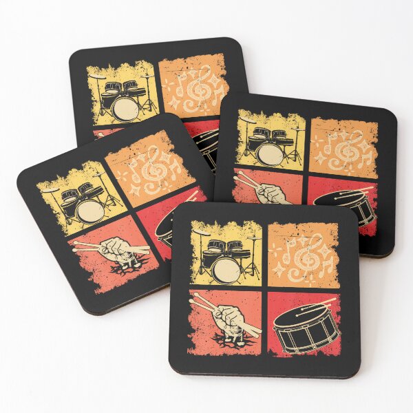 Item preview, Percussion Drums Drummer Band Drumset Retro Vintage Drum Set designed and sold by DollieMichele.
