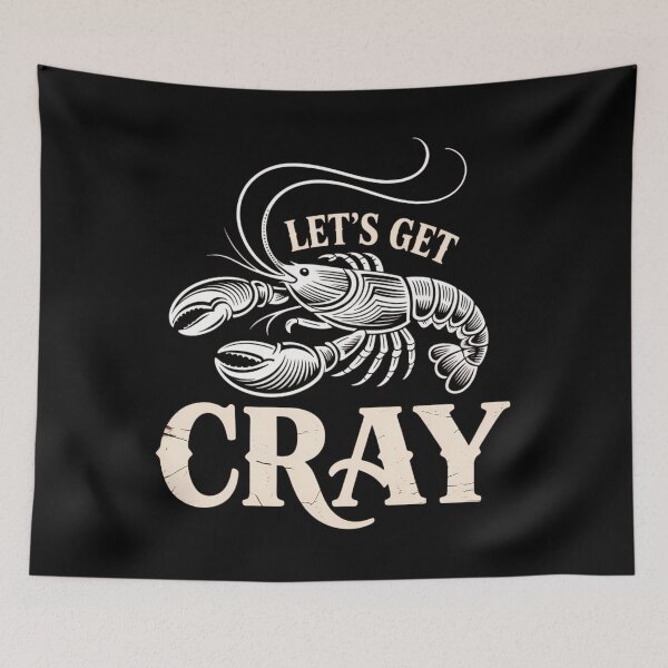 Item preview, Let's Get Cray Funny Crawfish Boil Mardi Gras designed and sold by AsteriskDatBArt.