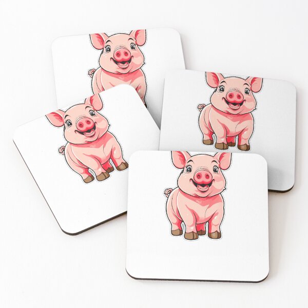 Artikelvorschau, Niedliches rosa Schweinchen entworfen und verkauft von Shop Arts & Design.