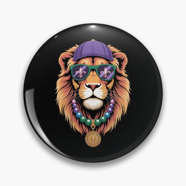 Item preview, Mardigator Mardi Gras Lion designed and sold by AsteriskDatBArt.