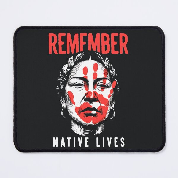 Item preview, Remember Native Lives – Indigenous Awareness Red Hand Tribute designed and sold by Taans-Creation.