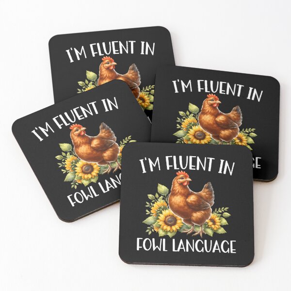 Item preview, I'M Fluent In Fowl Language Funny Chicken Farmhouse designed and sold by EileenDeana.