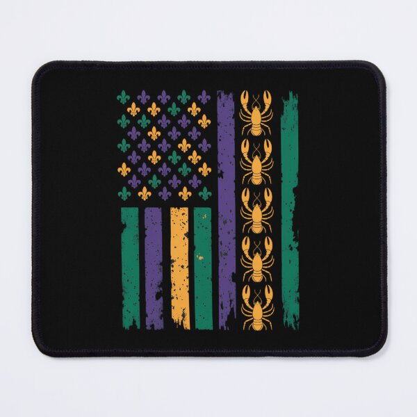 Item preview, mardi gras american flag designed and sold by AsteriskDatBArt.