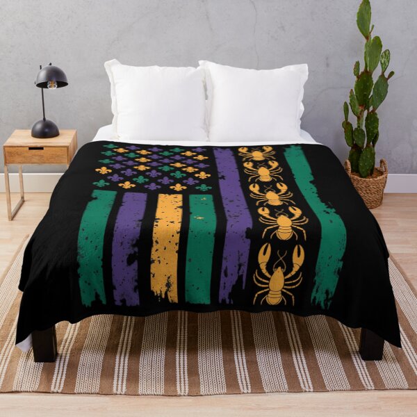 Item preview, mardi gras american flag designed and sold by AsteriskDatBArt.