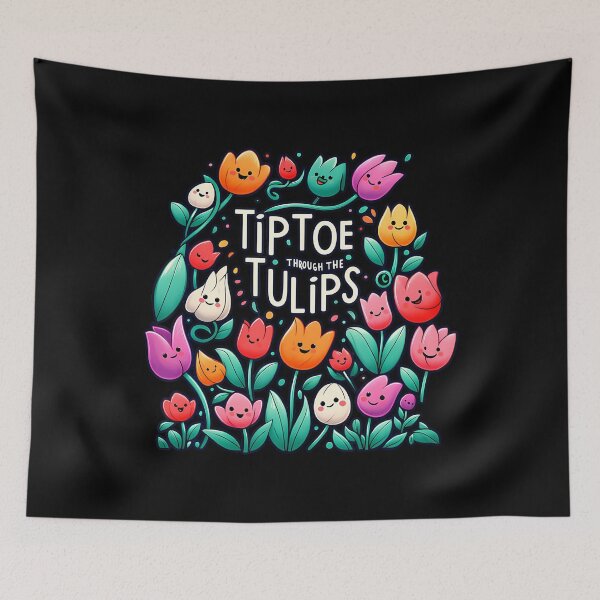 Item preview, Cute Tiptoe Through The Tulips Floral Garden Lover designed and sold by JaimeTrudie.