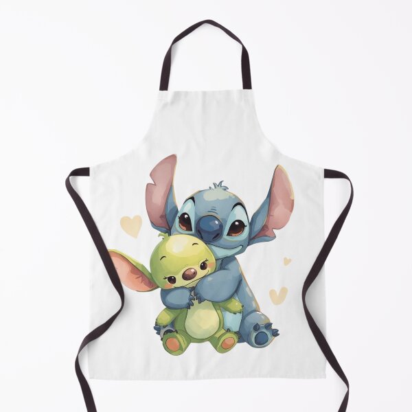 Artikelvorschau, Stitch und Angel – Babys umarmen sich – Pastellfarbene Kawaii-Illustration entworfen und verkauft von Dream Magic Co.