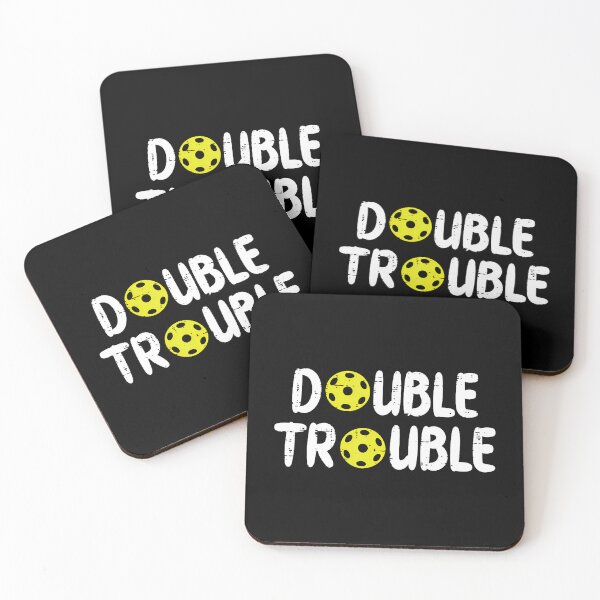 Item preview, Double Pickleball Trouble Pickle Ball Matching Kid designed and sold by DollieMichele.