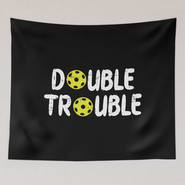 Item preview, Double Pickleball Trouble Pickle Ball Matching Kid designed and sold by DollieMichele.