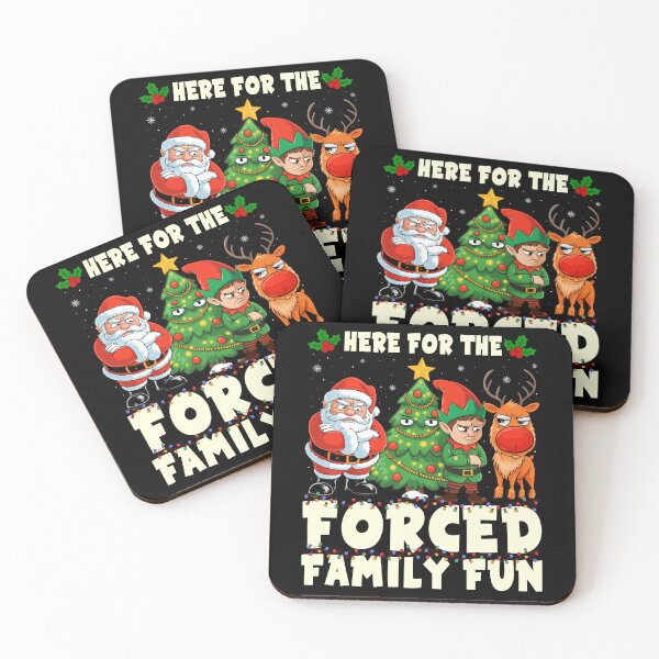 Item preview, Forced Family Fun Sarcastic Christmas Funny Men Women Kids designed and sold by MackenzieBin.
