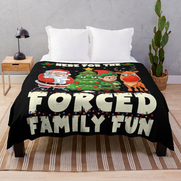 Item preview, Forced Family Fun Sarcastic Christmas Funny Men Women Kids designed and sold by MackenzieBin.
