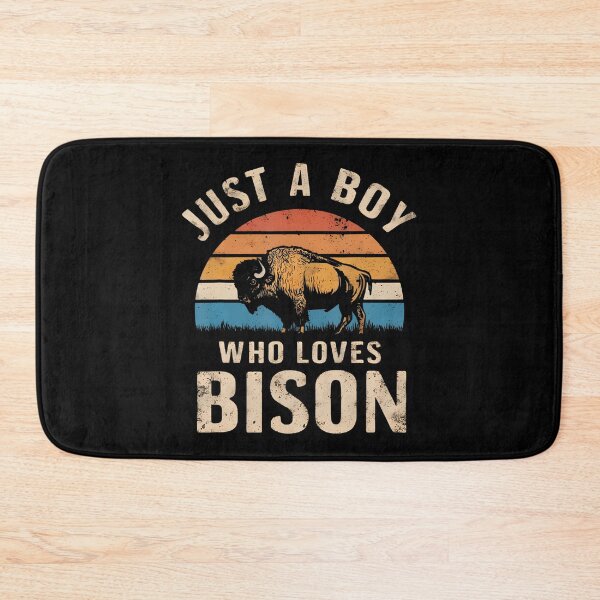 Item preview, Just A Boy Who Loves Bison designed and sold by DollieMichele.