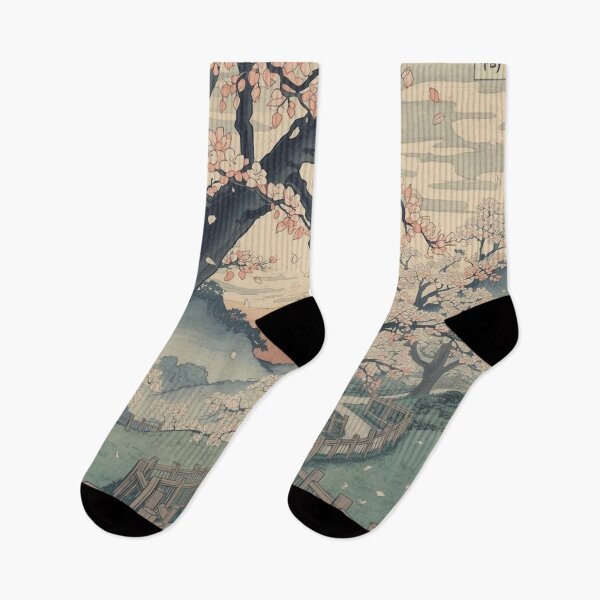 Item preview, Plum Blossom Grove – Traditional Edo Ukiyo-e Spring Landscape designed and sold by Vandy Fullam.