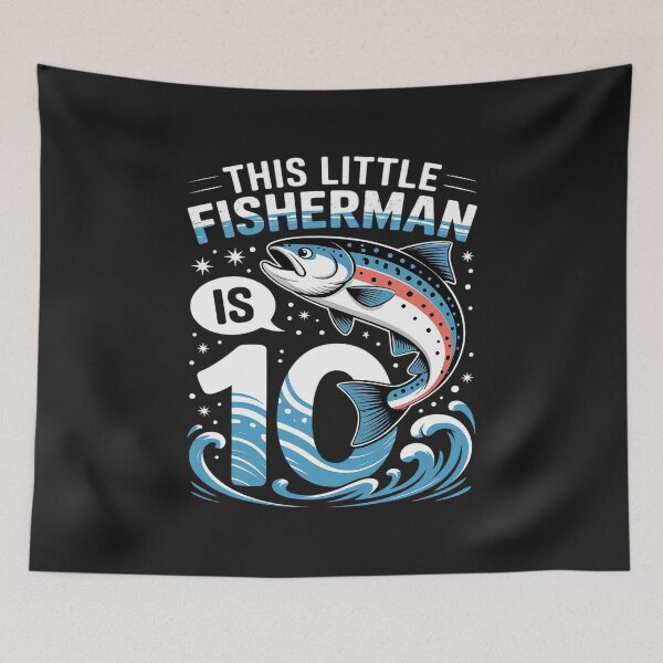 Item preview, fishing party 10 year old Birthday Fisherman 10th Fisher Boy designed and sold by GaryPacheco6.