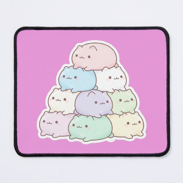 Item preview, Pastel Kawaii Cat Pyramid – Cute Cat Pile designed and sold by Serge-Design.