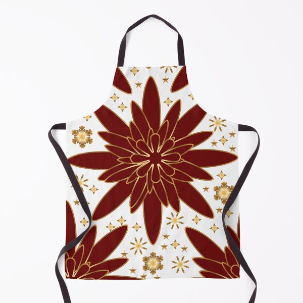 Item preview, Christmas Floral Blanket – Red & Gold Holiday Pattern Throw Blanket designed and sold by HopeAndHustle.
