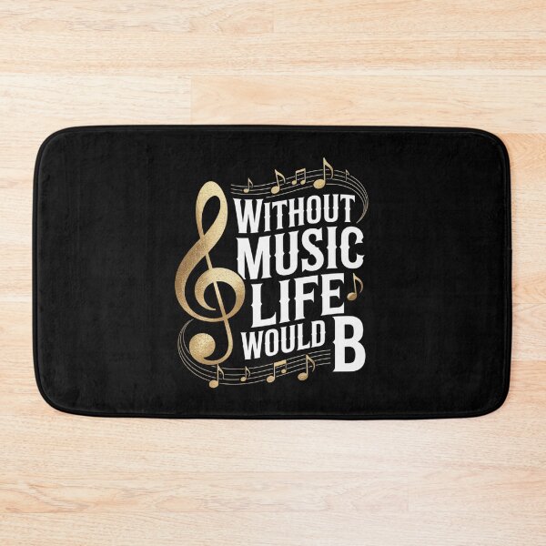 Item preview, Without Music Life Would B Flat II - Music Quotes designed and sold by FadeOfThrone.