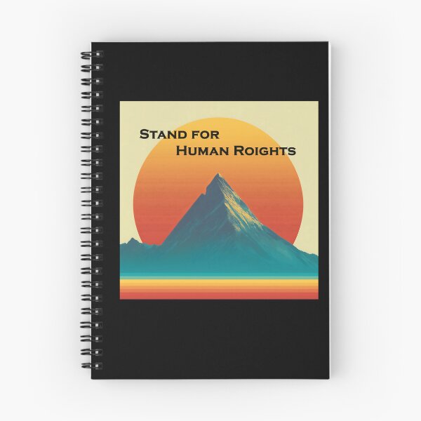 Item preview, Human Rights Day Sticker | Mountain Sunrise "Stand for Human Rights" | Activism & Justice Decal designed and sold by Artania21.