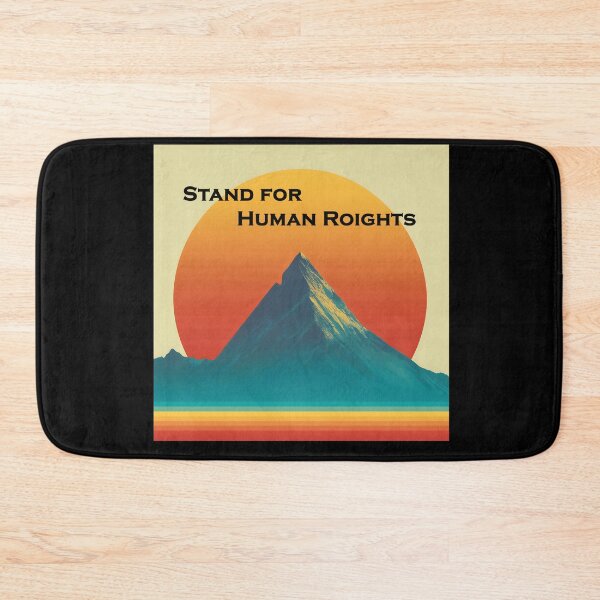 Item preview, Human Rights Day Sticker | Mountain Sunrise "Stand for Human Rights" | Activism & Justice Decal designed and sold by Artania21.
