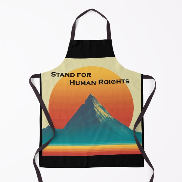 Item preview, Human Rights Day Sticker | Mountain Sunrise "Stand for Human Rights" | Activism & Justice Decal designed and sold by Artania21.