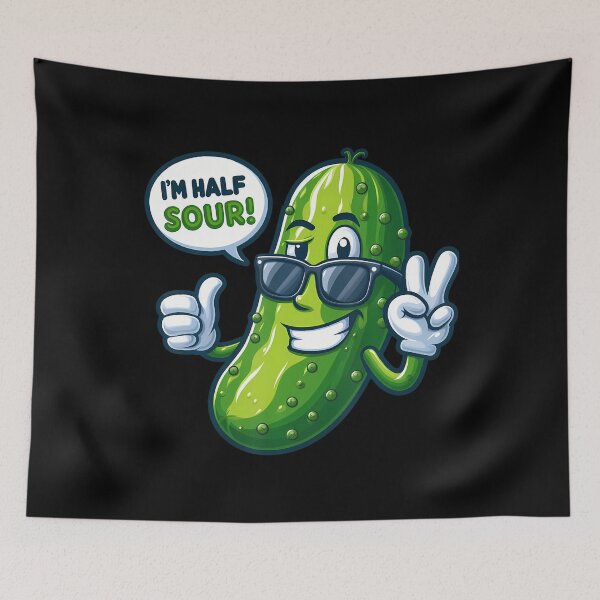 Item preview, I'M Half Sour Funny Pickle designed and sold by JaimeTrudie.
