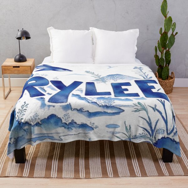 Item preview, Rylee Watercolor Ocean Scene With Fish, Plants, Mountains For Stock Illustration Background Blue Artwork Decor designed and sold by Rue Market.