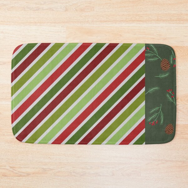 Item preview, Classic Christmas Stripes & Pinecone Harmony Pattern designed and sold by Dream Bloom Gallery.