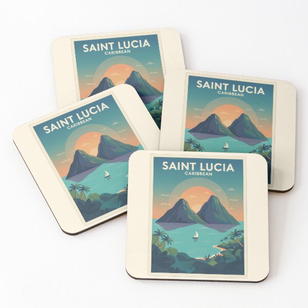 Item preview, Santa Lucía Caribe Pitons Vintage Travel designed and sold by scicilysimonee.