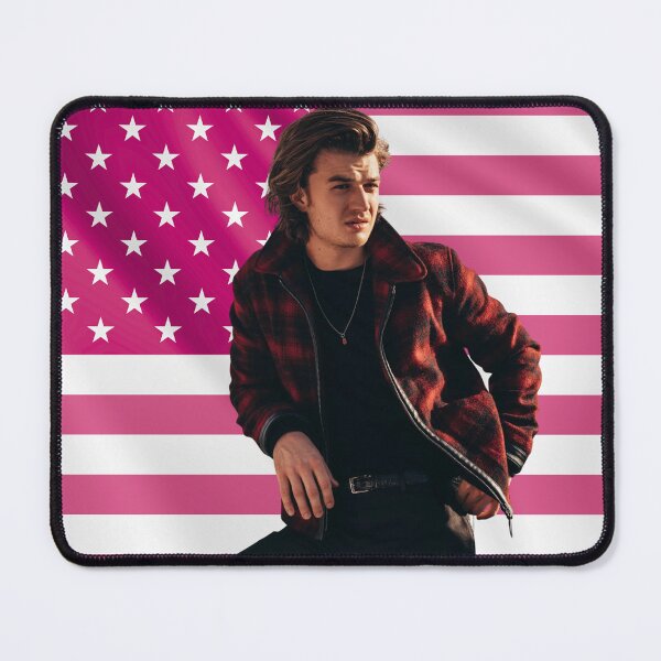 Item preview, Joe Keery Steve Harrington Pink Flag designed and sold by lavndershrtdays.