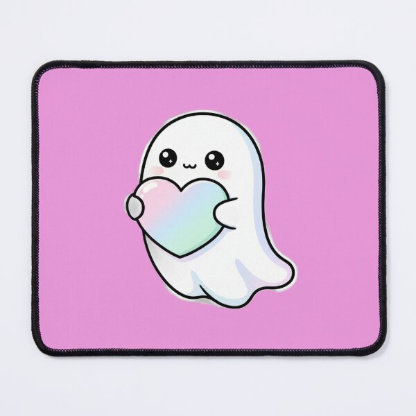 Item preview, Little Kawaii Ghost – Ghost with Pastel Heart designed and sold by Serge-Design.