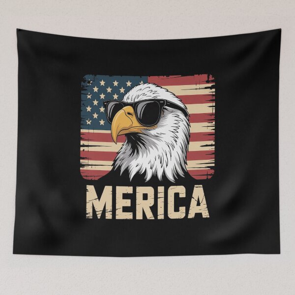 Item preview, American Flag Patriotic Bald Eagle - 4th of July USA Merica designed and sold by Moxizz.