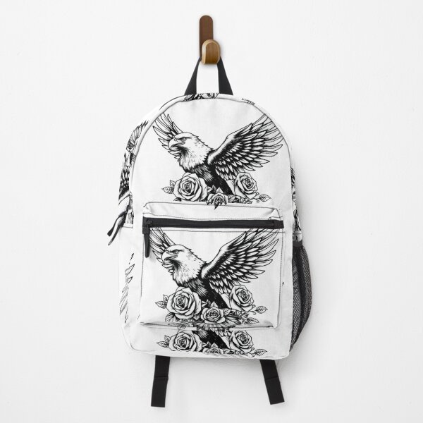 Item preview, Traditional eagle with flowers designed and sold by AnuNP.