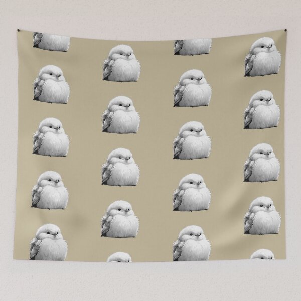 Item preview, Plump Long-tailed Shima Enaga – Minimal Illustration designed and sold by LEO'S CREATURE　れおずくりーちゃー.