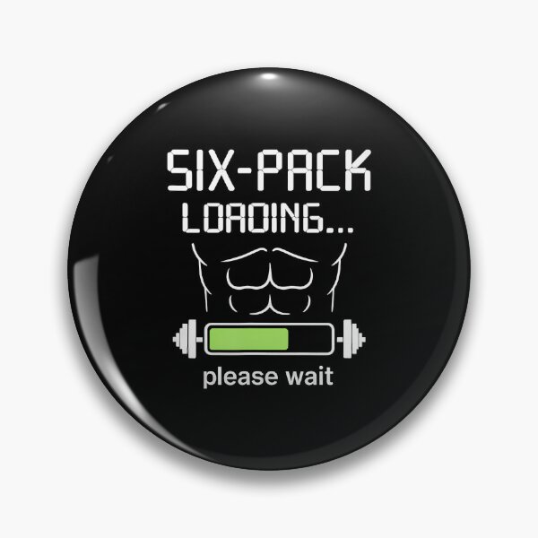 Item preview, Six-Pack Loading Gym Humor Fitness Weightlifting designed and sold by MargieLauren.