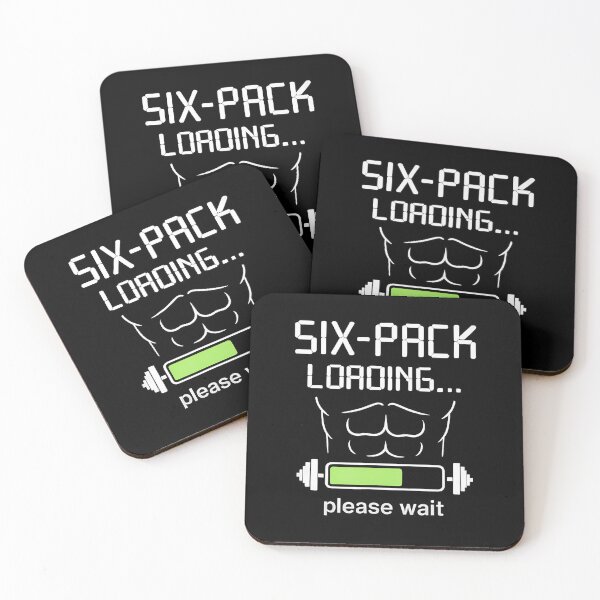 Item preview, Six-Pack Loading Gym Humor Fitness Weightlifting designed and sold by MargieLauren.