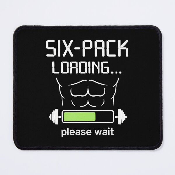 Item preview, Six-Pack Loading Gym Humor Fitness Weightlifting designed and sold by MargieLauren.