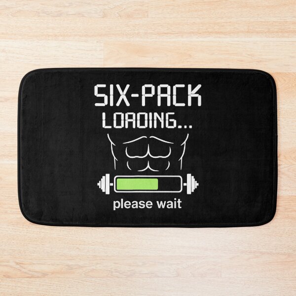 Item preview, Six-Pack Loading Gym Humor Fitness Weightlifting designed and sold by MargieLauren.