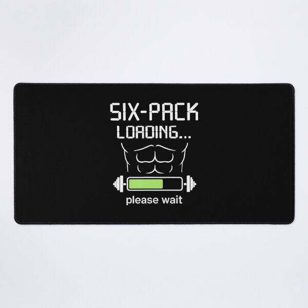 Item preview, Six-Pack Loading Gym Humor Fitness Weightlifting designed and sold by MargieLauren.
