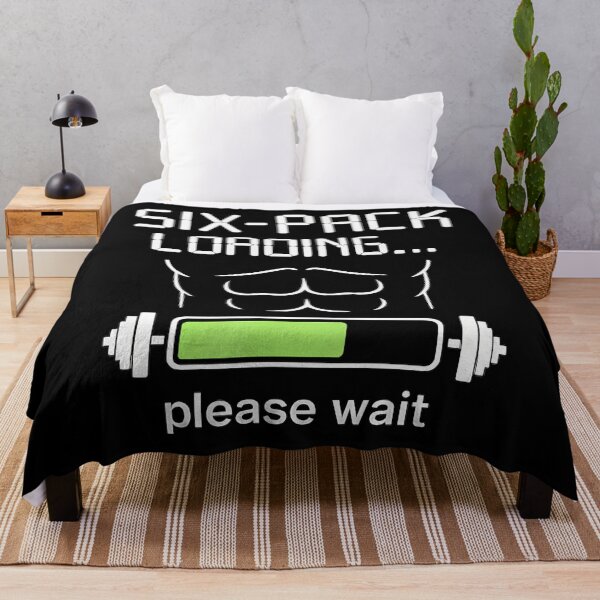 Item preview, Six-Pack Loading Gym Humor Fitness Weightlifting designed and sold by MargieLauren.