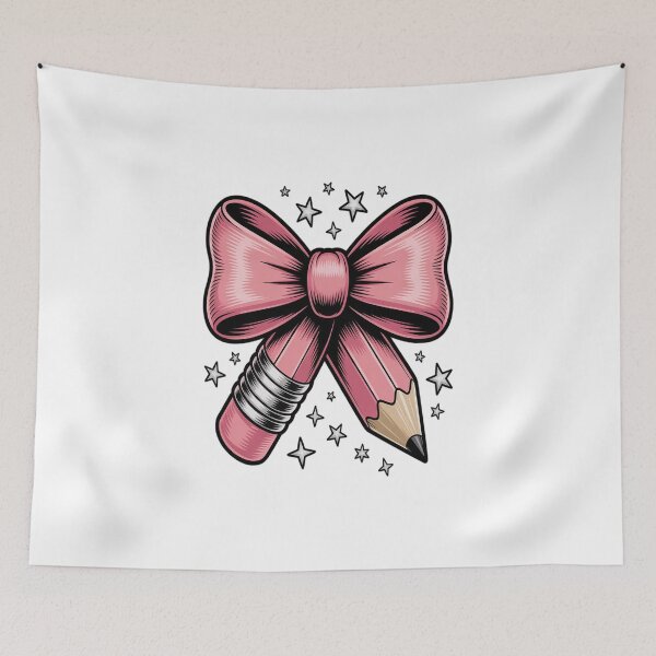 Item preview, back to school Coquette Bow penicl teacher kids designed and sold by Moxizz.