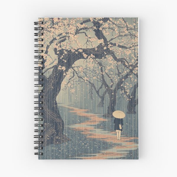 Item preview, Rainy Plum Blossom Grove – Traditional Ukiyo-e Spring Rain Landscape designed and sold by Vandy Fullam.