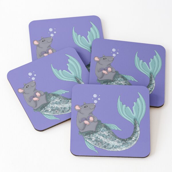 Item preview, Mermaid Rat designed and sold by Cozy Little Doodles by Hosha’na.
