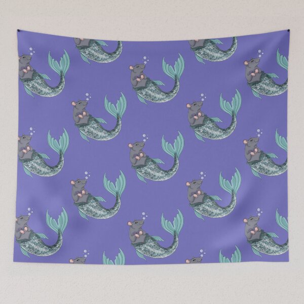 Item preview, Mermaid Rat designed and sold by Cozy Little Doodles by Hosha’na.
