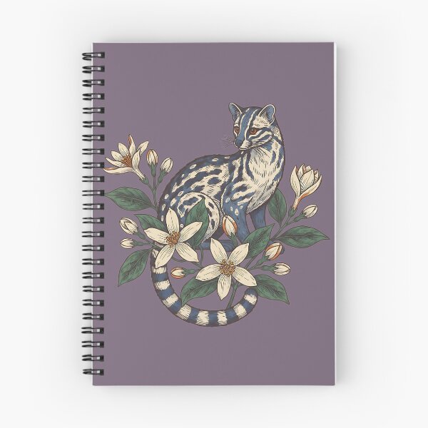 Item preview, Civet Cat with Jasmine Flowers designed and sold by BirdsnStuff.
