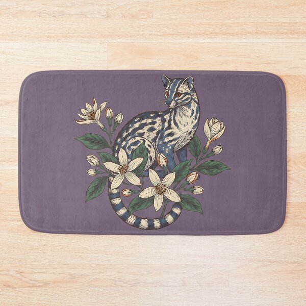 Item preview, Civet Cat with Jasmine Flowers designed and sold by BirdsnStuff.