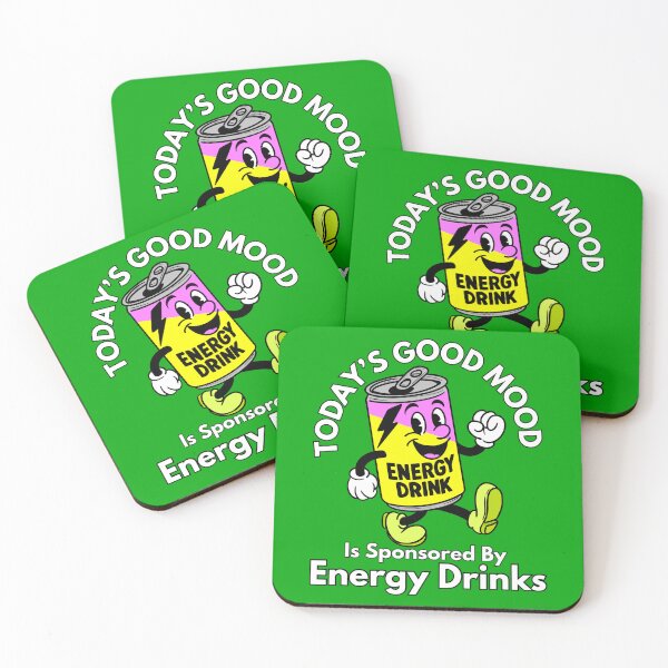 Item preview, Today’s Good Mood Is Sponsored By Energy Drinks designed and sold by Kate Miller Illustrator.