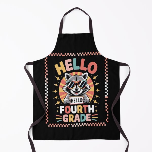 Item preview, Back To School Hello 4th Grade Raccoon Fourth Grade designed and sold by Moxizz.