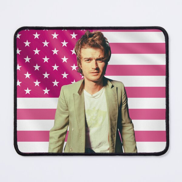 Item preview, Joe Keery Steve Harrington Pink Flag designed and sold by lavndershrtdays.